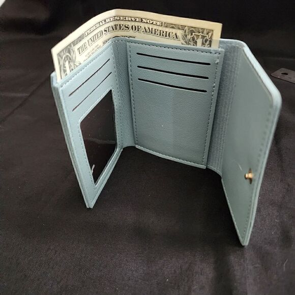 Tri Fold Bunny Design Faux Leather Wallet - Picture 7 of 9